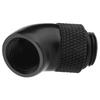 2PCS Black Thread Adapter G1/4 Thread 45 Degree Bend Fitting  Water Cooling Loop