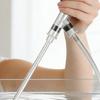 Аквариумный пылесос для чистки гравия с шлангом 6 футов, клапаном регулировки потока, зажимом-креплением, сифонным насосом для смены воды в аквариуме, пылесосом для песка