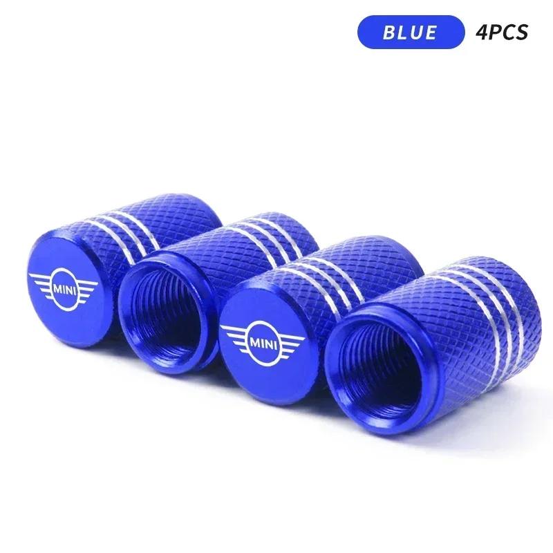 Cars R56 For BMW MINI Car For BMW Automobile Tire Inflation Nozzle Cover Bolt-in Aluminum Theftproof Valve Caps For BMW Mini Coo