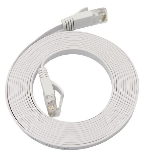 UTP Cat6a U/UTP 7m White Flat LSZH LAN Network Cable