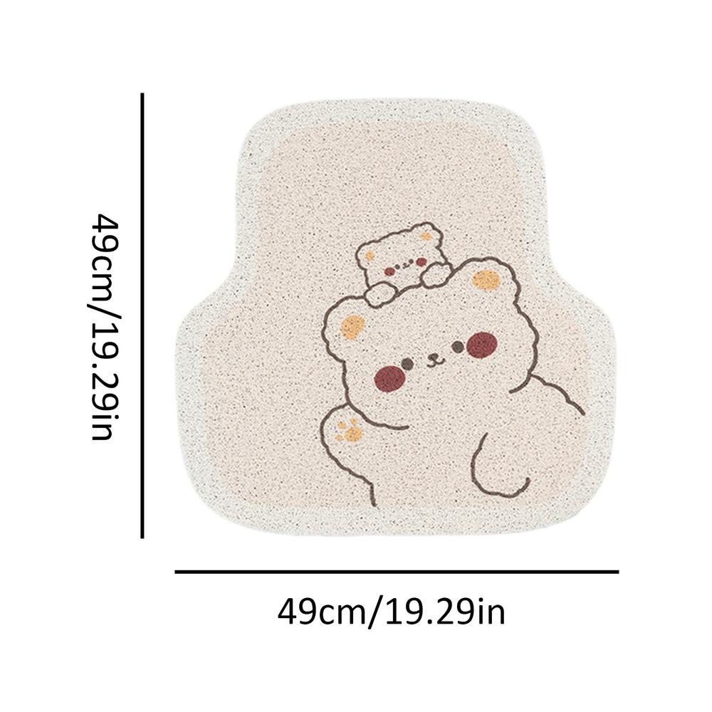 Автомобильный коврик для ног Симпатичный коврик для автомобиля Коврики для автомобиля Аксессуары для салона автомобиля Нескользящие автомобильные коврики для ног для седанов, внедорожников, грузовиков, автомобилей