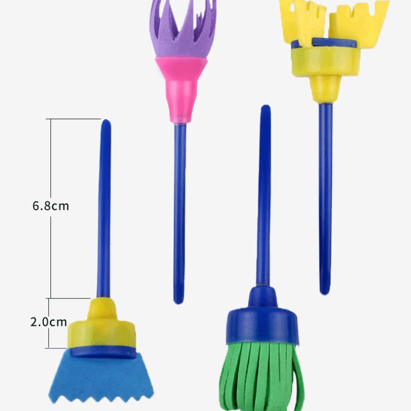 30 Piece Set of Children's Drawing Sponge Seals DIY Early Education Art Graffiti Painting Materials and Supplies