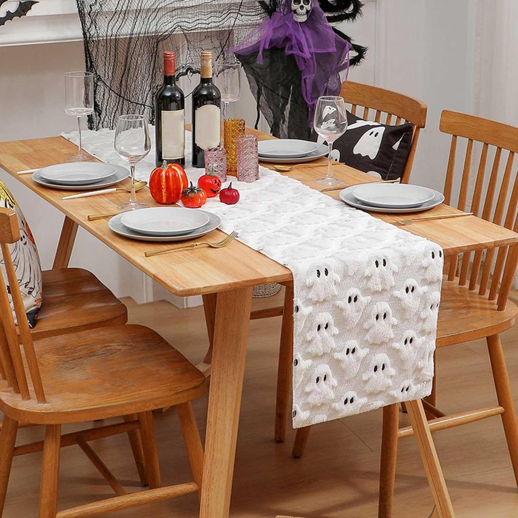 Goth Table Runner Classic Family Dinner Table Runners Decoration Festive Gothic Tablecloth For Dining Holiday Gathering Kitchen