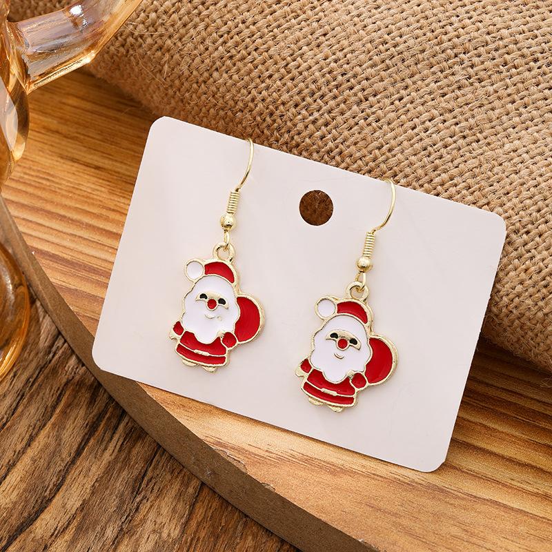1 Pair of Ladies' Christmas Earrings, Christmas Gift for Everyday Wear, Christmas-themed Jewellery, Ladies' Accessories