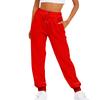 Women's Sweatpants Solid Color Waist Joggers Loose Fit Fleece Sweatpants Streetwear Gym Workout Running Pants