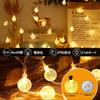 Topamz Fairy Lights, LED Bulbs, 6m, 40-Light Set, FlashingOn Switch, Water-Resistant and Dustproof, Cordless, IndoorOutdoor Use, Garden & Camping