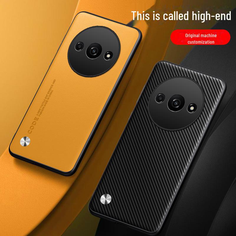 Кожаный чехол для телефона Redmi A3 4G и защитный кевларовый чехол для объектива Redmi 13C 5G
