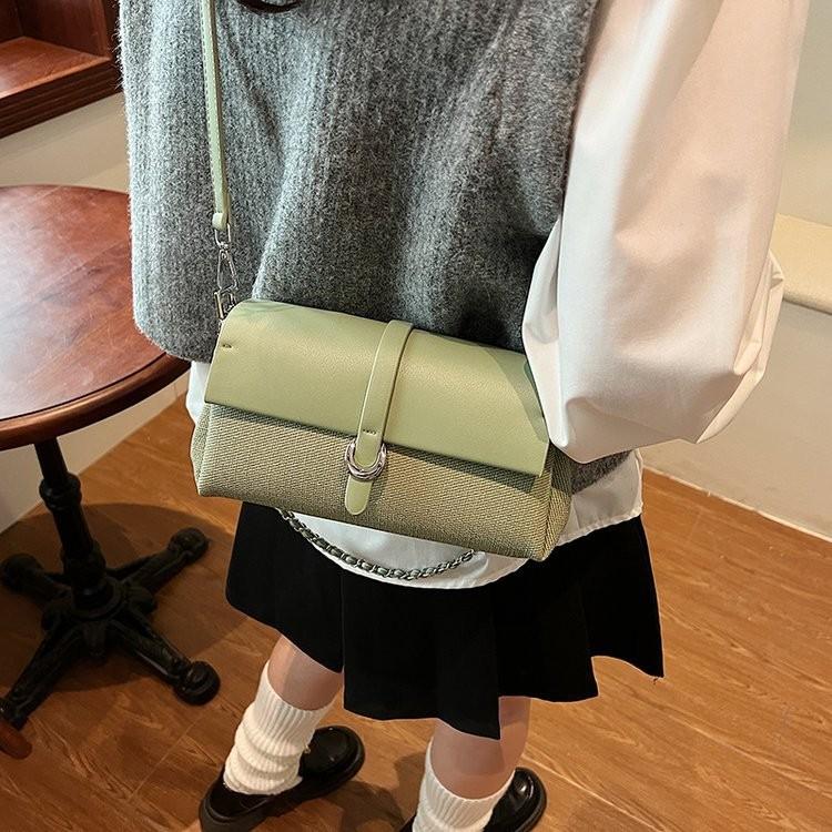 IELGY Simple Casual Fashion All-Match One-Shoulder Commuter Small Square Bag