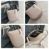 Pattern Shoulder Bag New Zipper Solid Color Crossbody Bag Genuine Leather Phone Bag Ladies New