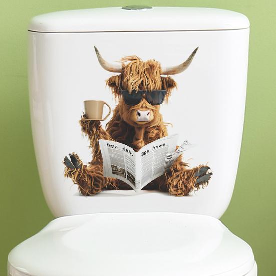 Газеты Як стикер для туалета съемный самоклеящийся водонепроницаемый ПВХ гостиная ванная комната стены