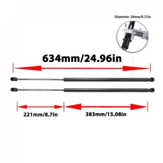 2 шт. для 2014- Toyota Tundra Передний капот Газовые упоры Амортизаторы Подъемная поддержка