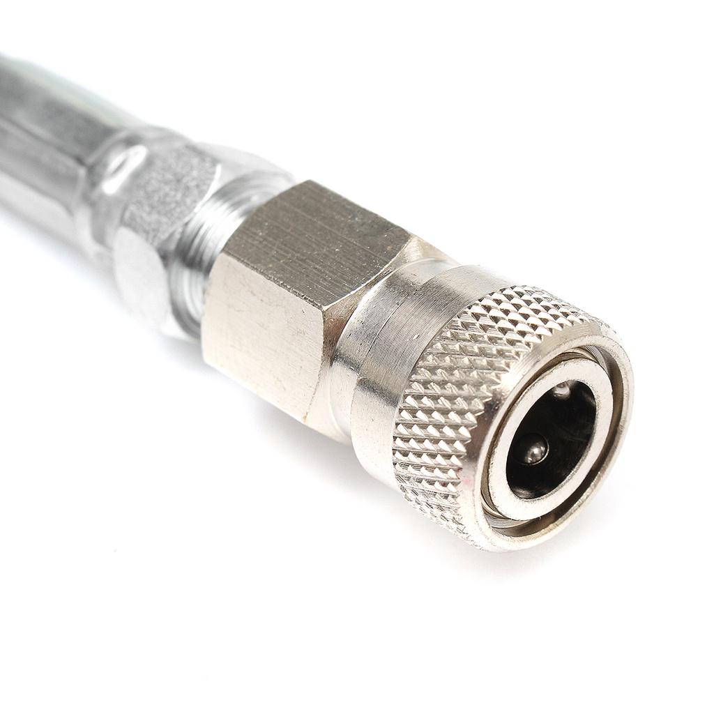 PCP Air Fill Station Filling Adaptor for 5000psi Paintball Air Rifle SCBA Paintball HPA Tank with 24" Hose Black+Silver