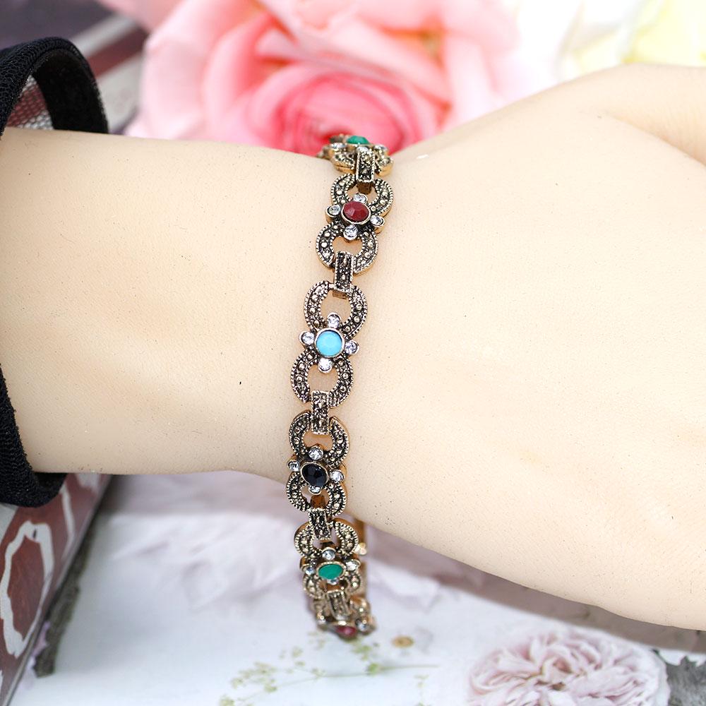 Золотой, серебряный цвет, браслет-подвеска, богемный ретро-браслет, этнические свадебные украшения, свадебный подарок