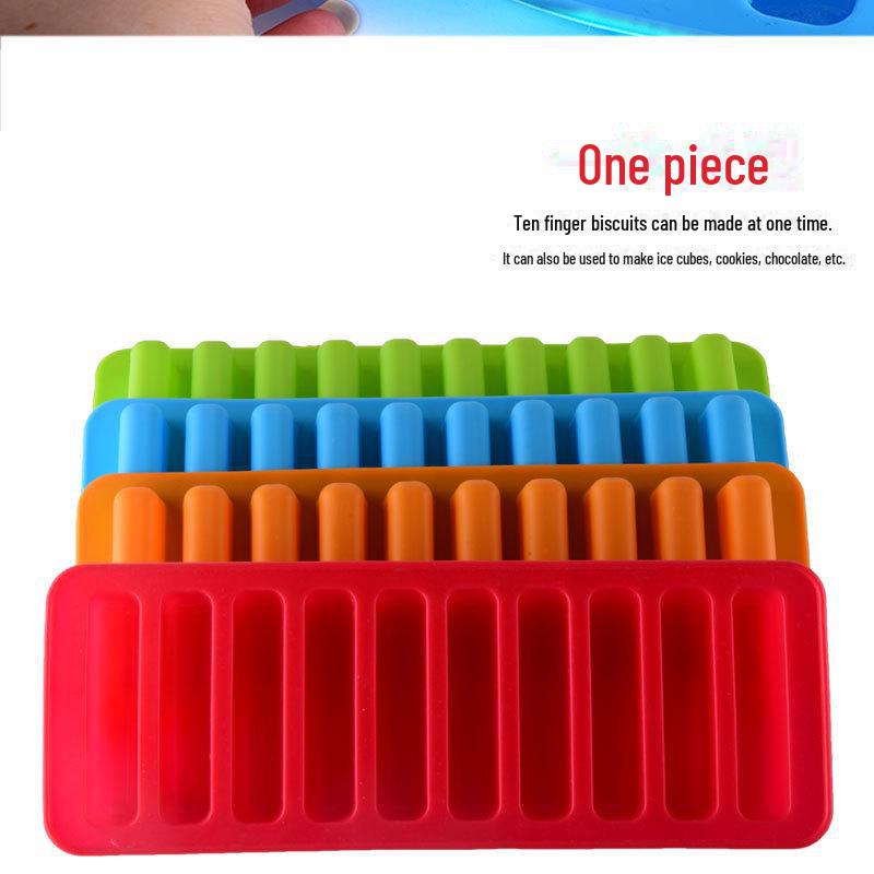 Силиконовая форма на 10 ячеек для выпечки кексов, маффинов, печенья и формочек для льда