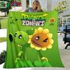 Горячие игры-головоломки P-plant Vs Z-zombiee Фланелевое детское одеяло Декоративное одеяло для дивана и кровати Портативное одеяло Полотенце для ванны Подарок