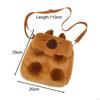 Capybara Backpack Lightweight Plush Crossbody Bag for Street Shopping Travel