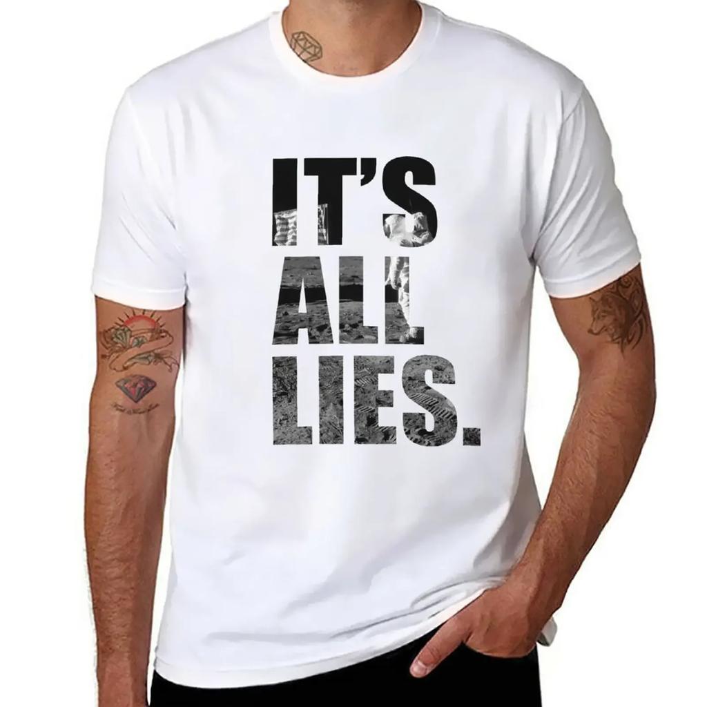 IT'S ALL LIES T-Shirt boys whites customs design your own men t shirt