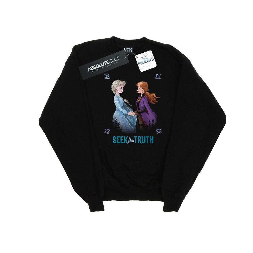Disney Mens Frozen 2 Elsa And Anna Seek The Truth Sweatshirt