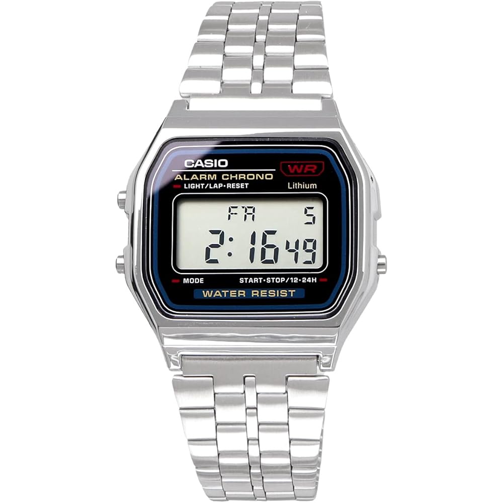 Casio Standard A159W-N1 Digital Watch Silver Unisex Men's Women's Casual Style