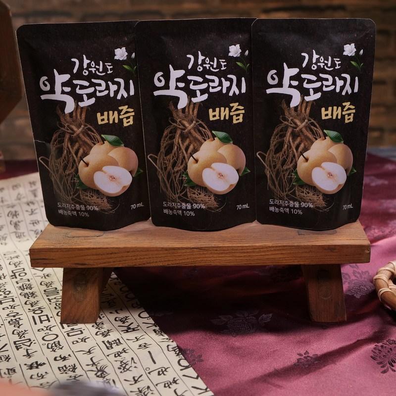 Gangwon-do Yakdoraji Pear Juice Bellflower Pear Juice 100% Natural, 2.1L, 4 Boxes