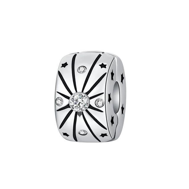 925 Sterling Silver Classic Flowers Love Beads Fit Bracelet Beads Pendant Colorful Women Jewelry DIY Gift 2024