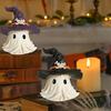 Halloween Ornament Ghost Wearing Witch Shape Statue Indoor Outdoor Display Statue Haunted