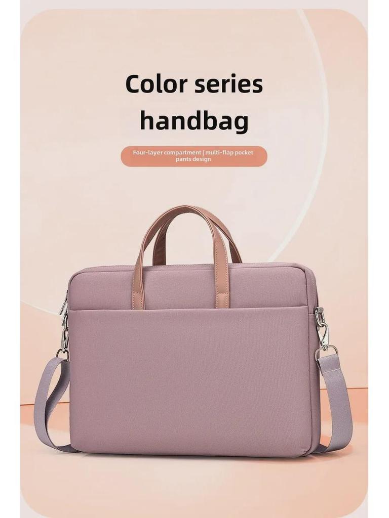 Women's High-End 15-16 Inch Fashion Shoulder Messenger Laptop Handbag