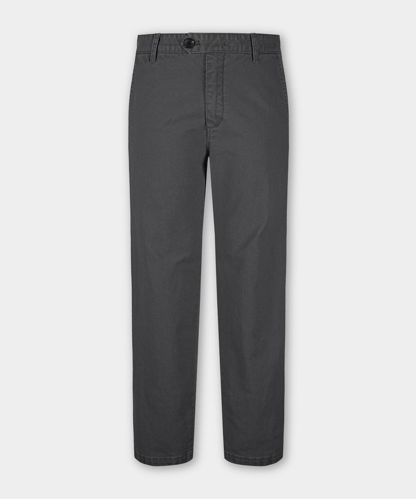 BIRBANTE Хлопковые брюки чинос со спандексом, garment-washed - Серый