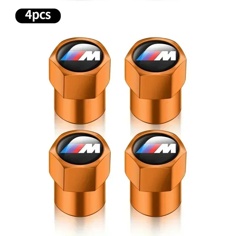 4Pcs Tire Valve Caps Aluminium Alloy Tire Valve Stem Caps Dust Proof Covers For BMW E36 E46 E53 E90 E60 E61 E93 E87 X1 X3 X5 X6