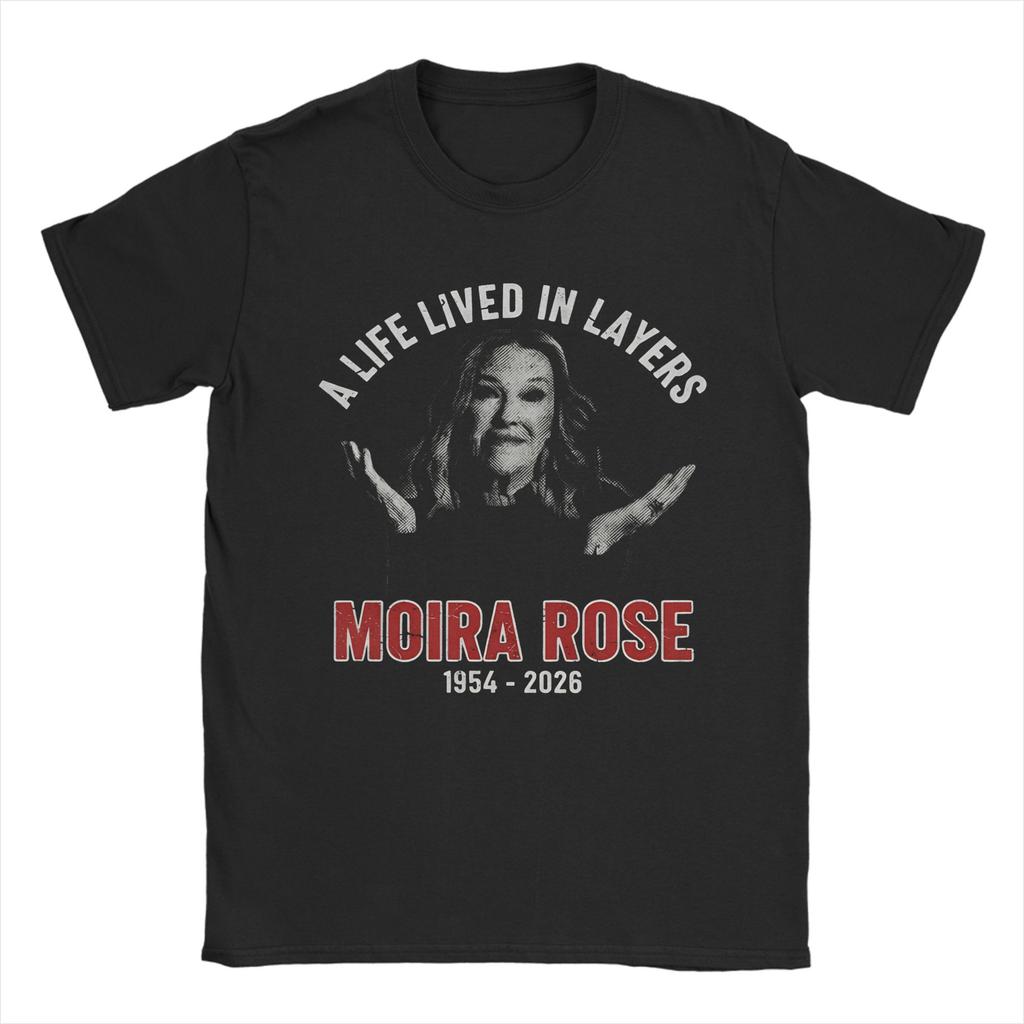 Catherine O'Hara Moira Rose Men's T Shirts Novelty Tees Short Sleeve Crewneck T-Shirts Pure Cotton 4XL 5XL 6XL Clothes