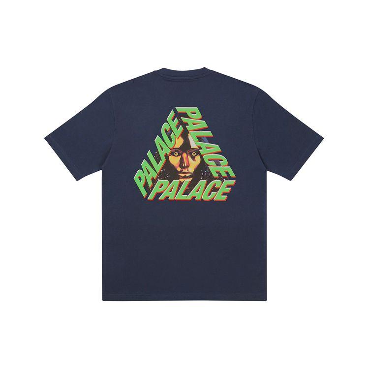 Palace Футболка G-Face темно-синяя унисекс уличная P21TS135