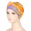 8 Colors New Fashion Braid Tie Dyed Multicolor Soft Muslim Hijab Turban Hat