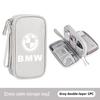 BBKB9 Car Travel Phone Data Line Storage Multifunction Oxford Bag For BMW Performance X1 M3 M6 F01 F02 E34 E36 E60 F10 F20 X6