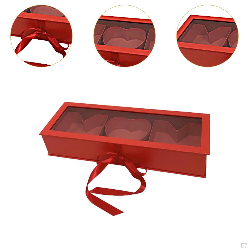 Подарочная коробка для цветов для мамы 22x7.8x4 дюйма для цветочных композиций, аксессуары, многоцелевая для мам