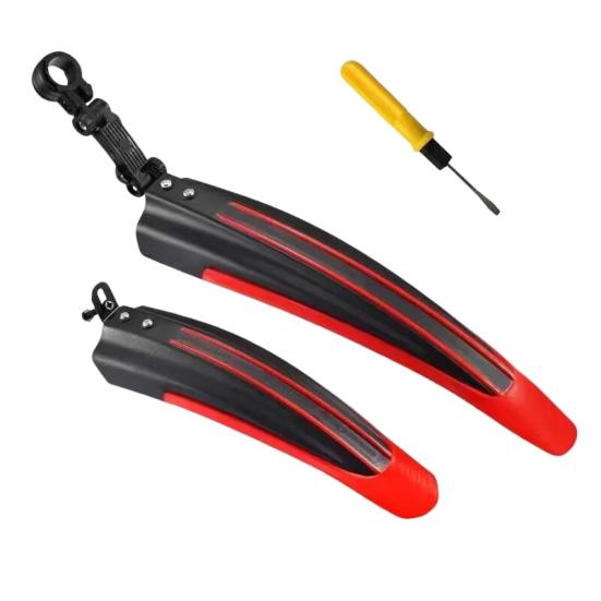 2 шт. Крылья для велосипеда Регулируемые передние и задние крылья Универсальные брызговики для велосипеда Аксессуары для горного шоссейного велосипеда