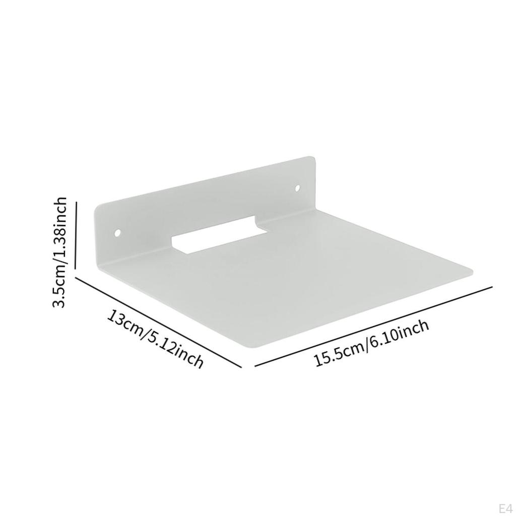 Speaker Wall Mount Float Metal Shelf Cable Management L Shaped Bracket Black for Toy Books