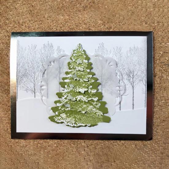 Christmas Tree Metal Cutting Dies DIY Scrapbooking Paper Cards Craft Stencil