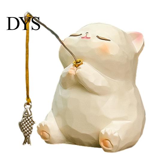 Modern Desktop Plant Holder Leisure Fishing Frog/Cat/Panda/Bear Statue Ornaments, Clear Mini Vases Miniature Cute Animal Ornaments Figurines