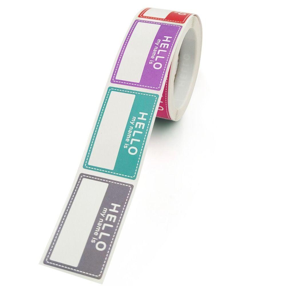 Hello My Name Is Name Stickers Blank Name Labels Multi Purpose Name Tag Office