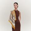 Wanxili 100% Mulberry Silk Medium Square Scarf