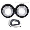 Stainless Steel Portable PET Bowl Set Green and Khaki Travel PET Feeder  PET Feeding