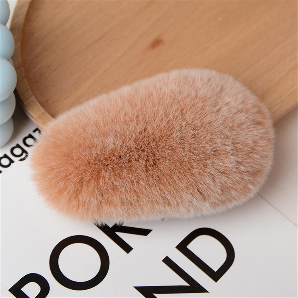 1/3 шт. Зимняя милая пушистая заколка для волос для женщин и девочек, однотонная боковая заколка для волос, BB-заколка, милая плюшевая заколка для волос, цветной аксессуар для волос