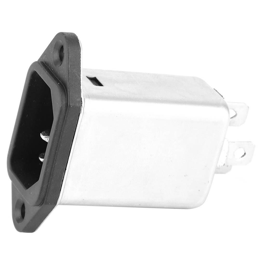 Фильтр Высокое качество IEC320 C14 Мужской разъем Электронные компоненты 10A CW1D10A T