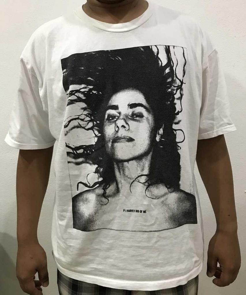 Vintage PJ HARVEY RID OF ME short sleeve white color classic shirt VK10483