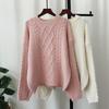 Утолщенный вязаный свитер с косами, мягкий и восковой, пуловер для женщин, новинка осени и зимы, свободный