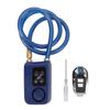 Bike Lock Keyless Cut Resistant Anti Theft Remote Control Bike Cable Lock for Motorcycle Blue