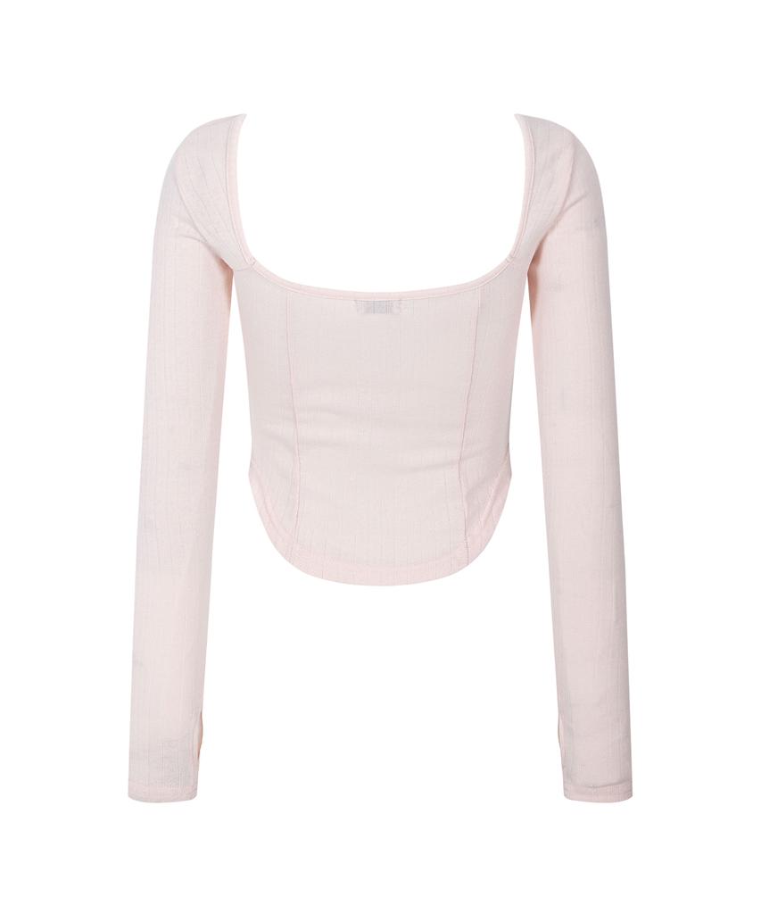 Топ с длинным рукавом Joan Corset Peullijeunopallou (розовый)