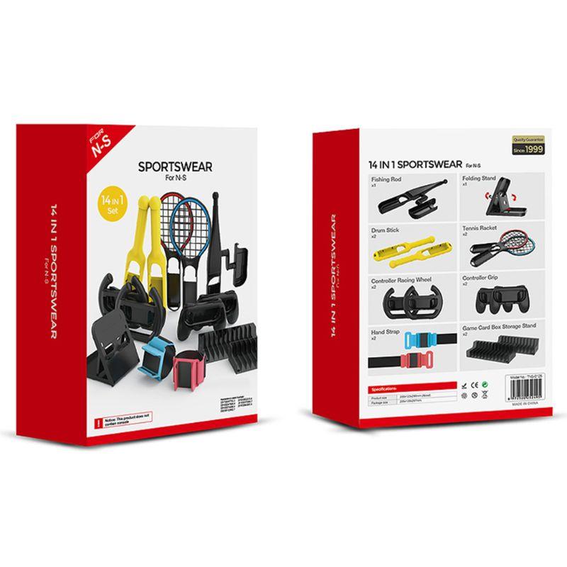 Switch Спортивные аксессуары Набор клюшек/теннисных ракеток/ремней для ног/игровых световых шкатулок Подходит для игровых аксессуаров