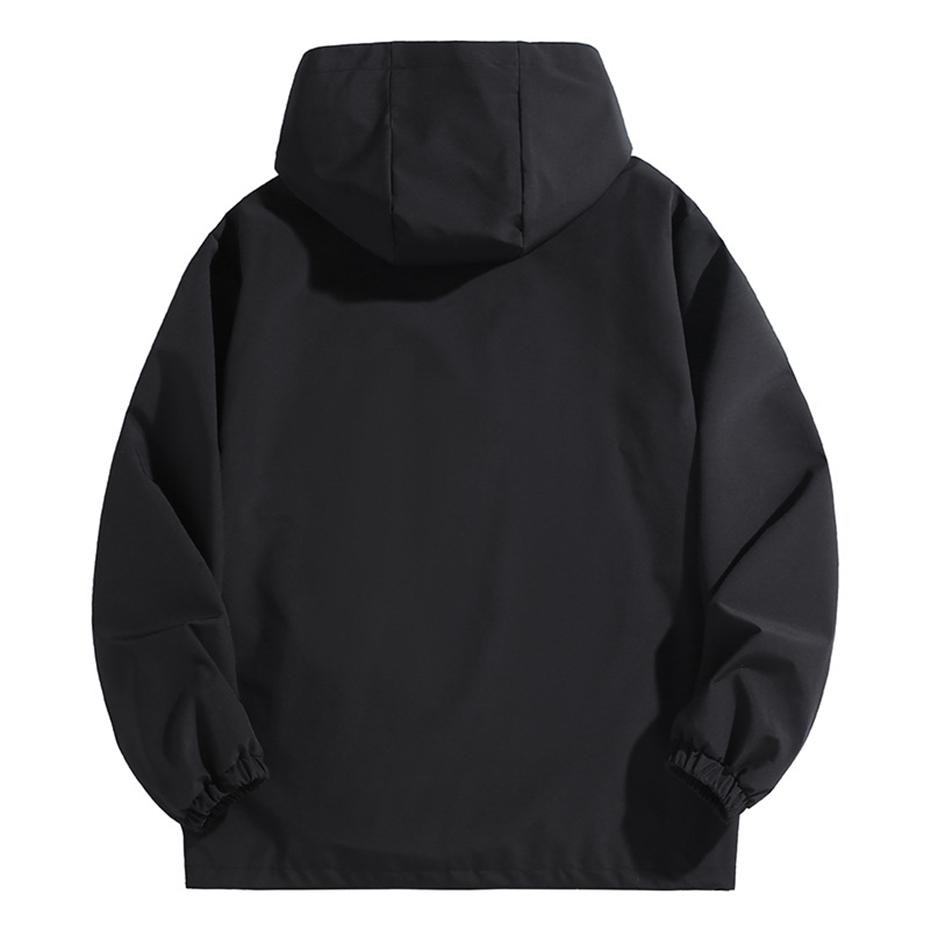 10XL 12XL Plus Size Ветровка Мужская Водонепроницаемая Куртка Однотонная Черная Ветровка Пальто Мужская Большая Размерная Верхняя Одежда Для Отдыха На Природе