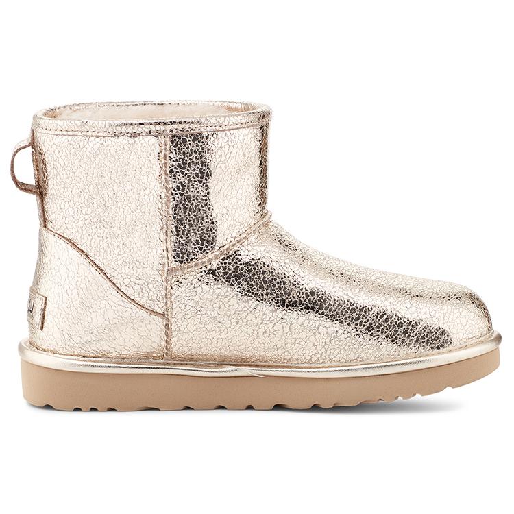 UGG Classic Mini Металлический блеск 'Светлое золото' Женский 1125234-SGD